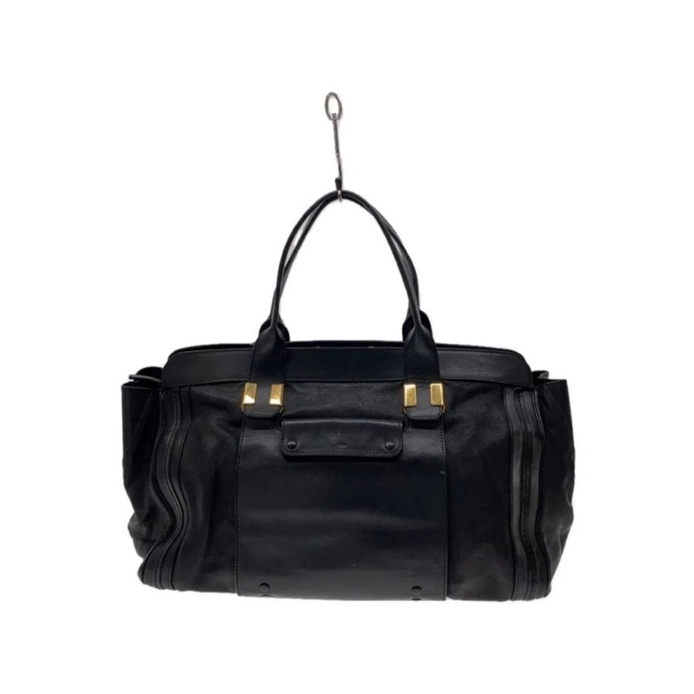 Chloe Black Leather with Gold Zipper